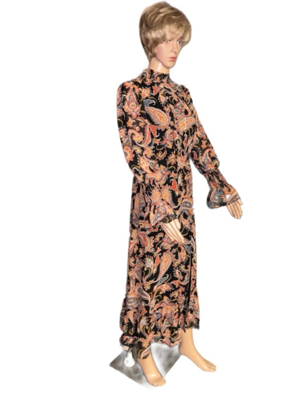 Julia Jordan ~ Size 4 ~ Floral/Paisley ~ Fall Colors ~ Brown/Beige/Yellow Dress - Picture 5 of 16